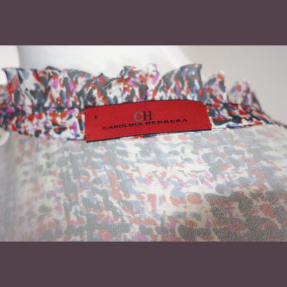 Carolina Herrera Sleeveless Silk Dress - Size M - Picture 14 of 15